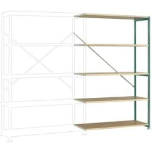 Přístavný modul regálu oddělení Manuflex RP1128.0001, (š x v x h) 960 x 2600 x 300 mm
