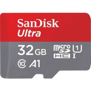 Paměťová karta microSDHC, 32 GB, SanDisk microSDHC Ultra + Adapter "Mobile", Class 10, UHS-I, vč. SD adaptéru