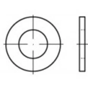 Podložka TOOLCRAFT TO-6606654, titan, 1 ks