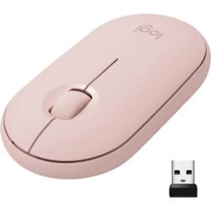Optická Wi-Fi myš Logitech Pebble M350 910-005717, růžová