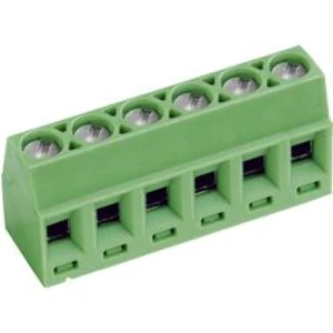 Pájecí šroub. svorka 6nás. PTR AKZ602/6-3.81-V (50602060021E), AWG 30-16, 3,81 mm, zelená