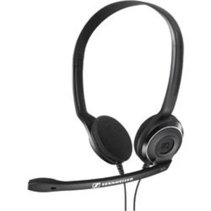 Headset k PC s USB stereo, na kabel Sennheiser PC 8 USB na uši černá