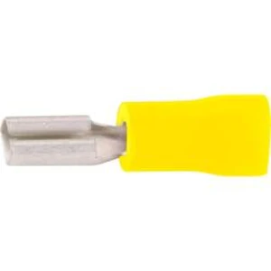 Faston zásuvka Vogt Verbindungstechnik 389805 2.8 mm x 0.5 mm, 180 °, částečná izolace, žlutá, 1 ks