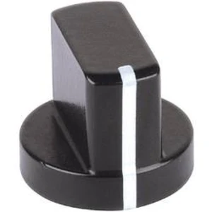 Hliníkový otočný knoflík Mentor 5583.6631, 6 mm, černá