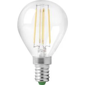 LED žárovka Megaman MM21107 230 V, E14, 4 W = 35 W, neutrální bílá, A++ (A++ - E), kapkovitý tvar, vlákno, 1 ks
