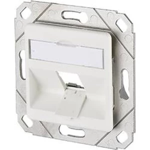 Síťová zásuvka pod omítku panel s čelní deskou nevybavený specifikací 1 port Metz Connect čistě bílá (RAL 9010)