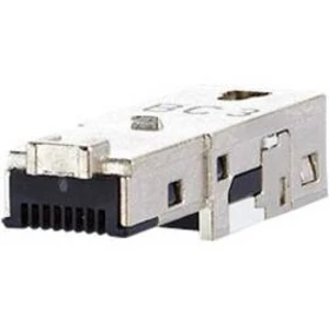 Zástrčka, rovná Metz Connect 1401400810-I, RJ45 Cat6 stříbrná, 1 ks