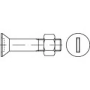 Zápustný šroub TOOLCRAFT 144324, N/A, M20, 50 mm, ocel, 25 ks