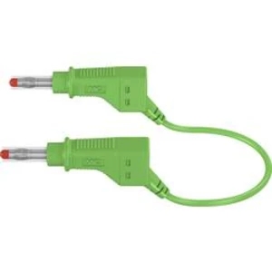 Stäubli XZG425/SIL bezpečnostní měřicí kabely [lamelová zástrčka 4 mm - lamelová zástrčka 4 mm] zelená, 0.50 m