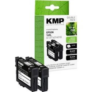 KMP Ink náhradní Epson T1621, 16 kompatibilní Dual černá E154D 1621,4821