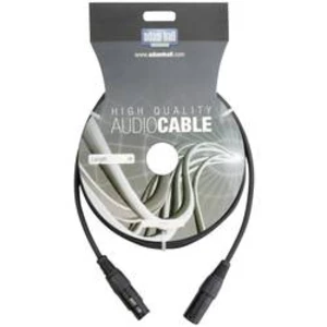 DMX kabel AH Cables KDMX10 XLR (M) / XLR (F), 10.00 m, černá