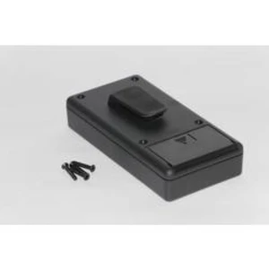 Plastová krabička Hammond Electronics 1599BBKBATCP, 130 x 65 x 25 mm, ABS, IP54, černá, 1 ks