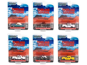 "Thelma &amp; Louise" (1991) Movie Set of 6 pieces "Hollywood Special Edition" 1/64 Diecast Model Cars by Greenlight