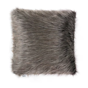 Hnedé obliečka na vankúš WeLoveBeds Fluffy Dark Chocolate, 50 x 50 cm