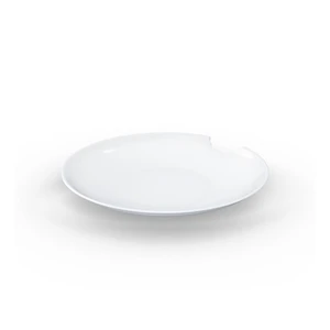 Sada 2 bielych hlbokých tanierov z porcelánu 58products, ø 24 cm