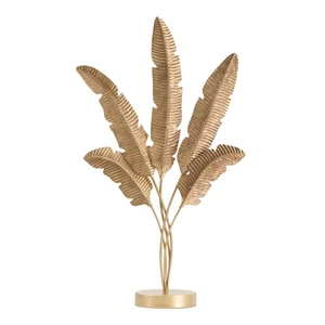 Dekoratívna soška v zlatej farbe Mauro Ferretti Five Leaf