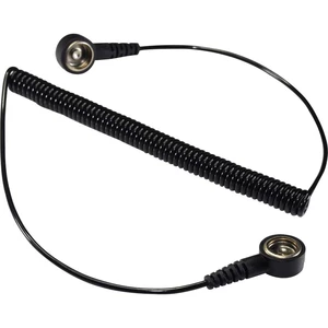 TRU COMPONENTS SpKL-4-183-KK ESD uzemňovací kábel   1.83 m tlačidlo 4 mm, tlačidlo 4 mm