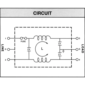 Yunpen YL10T1 sieťový filter s IEC zásuvkou, s poistkou 250 V/AC 10 A 0.3 mH (d x š x v) 60 x 45 x 33.5 mm 1 ks