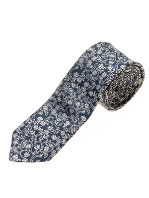 Tmavomodrá pánska elegantná kravata BOLF K104