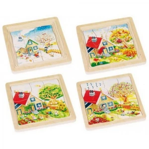Goki Vícevrstvé puzzle Roční období Goki Vícevrstvé puzzle Roční období
