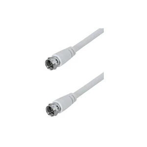 Koaxiálny kábel AQ F konektory, 10 m (xaqcv32100) biely anténní kabel • konektory samice • délka: 10 m • barva: bílá