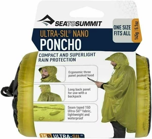 Sea To Summit Ultra-Sil Nano Poncho 15D Lime Veste outdoor
