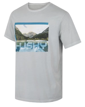 Pánské bavlněné triko HUSKY Tee Lake M light grey