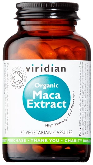 Viridian Maca Extract Organic 60 kapslí