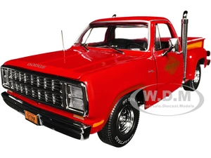 1979 Dodge Adventurer 150 Pickup Truck Canyon Red "Lil Red Express" 1/18 Diecast Model Car by Auto World