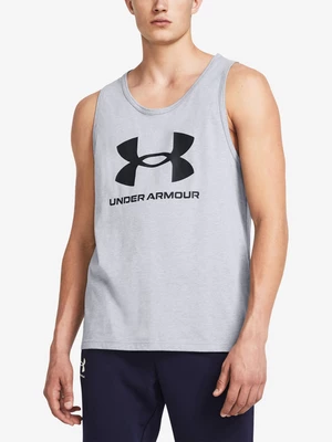 Under Armour UA Sportstyle Logo Tílko Šedá