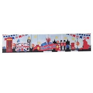 King Charles III Coronation Souvenirs UK King Charles III Coronation Banner 2023 9 X 1Ft Coronation Bunting To Celebrate King's