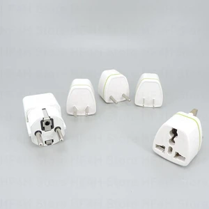 5x Universal AC AU EU US UK To EU UK US AU Power wall Travel plug converter Brass Kr european adapter for USA Brazil Korea 10A b