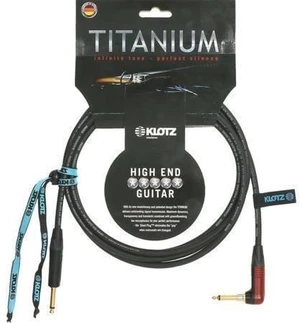 Klotz TIR0900PSP Titanium Negro 9 m Recto - Acodado Cable de instrumento