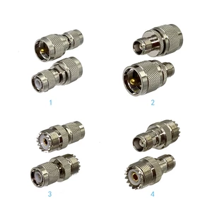 1pcs Connector Adapter UHF PL259 SO239 to TNC Male Plug & Female Jack RF Coaxial Converter Wire Terminal New Brass