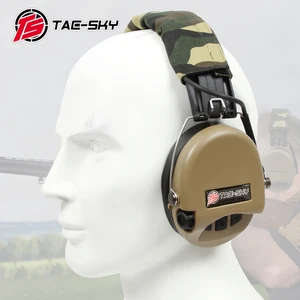 TS TAC-SKY Silicone Hunting SORDIN IPSC Tactical Headphones Electronic Shooting Protection Noise Cancelling Headphones-DE