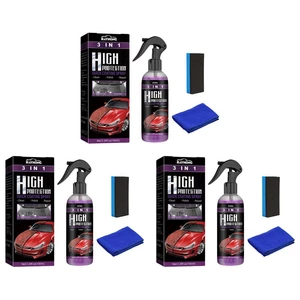 1/3PCS 3 In 1 High Protection Fast Car Paint Spray Automatic Hand Paint Color Change Cleaning Coating Spray