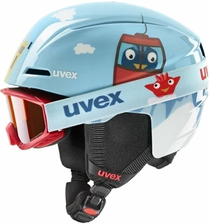 UVEX Viti Set Junior Light Blue Birdy 46-50 cm Casque de ski