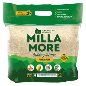 MILLAMORE Premium Podestýlka pro hlodavce štěpky osika 1 ks, Hmotnost balení: 4 kg
