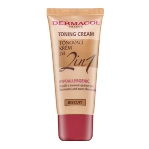 Dermacol Toning Cream 2in1 tónující a hydratační emulze pro sjednocení barevného tónu pleti Biscuit 30 ml