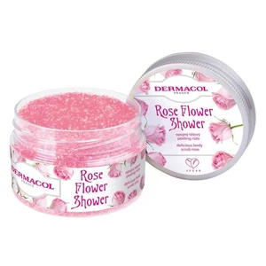 DERMACOL Flower Care tělový peeling Růže 200 g