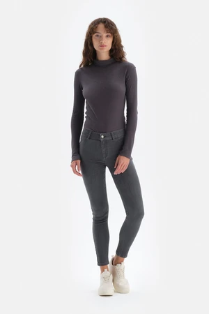 Dagi Anthracite Denim Push-Up Leggings