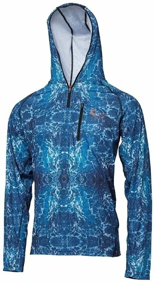 Savage Gear Tricou Savage Salt UV Hoodie Sea Blue S