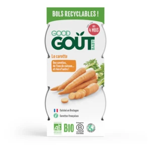 GOOD GOUT Bio mrkvové pyré 2 x 120 g