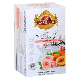 BASILUR White Tea Peach Rose bílý čaj 20 sáčků