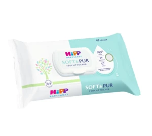 Hipp Babysanft Čisticí vlhčené ubrousky Soft & Pur 48 ks