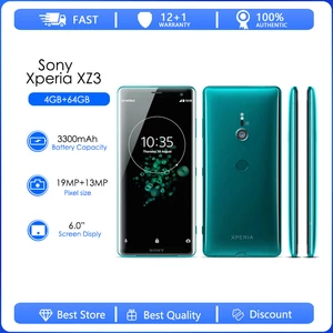 Original Sony Xperia XZ3 4G H8416 H9493 LTE Mobile Phone 6.0" Snapdragon 845 Octa Core 4GB+64GB 19MP+13MP Android SmartPhone