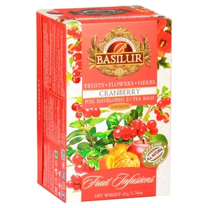 BASILUR Fruit Cranberry ovocný čaj přebal 20 sáčků