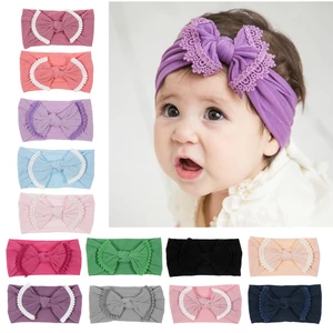 New 1PCS Cute Baby Toddler Infant Bowknot Headband Hair Bows Children Headwraps Photo Shoot Hair Accessories