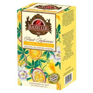 BASILUR Fruit passion fruit & orange ovocný čaj 20 sáčků