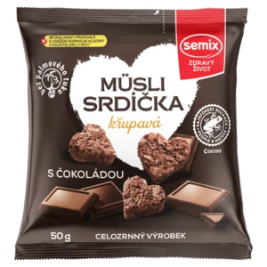 SEMIX Müsli srdíčka křupavá s čokoládou 50 g